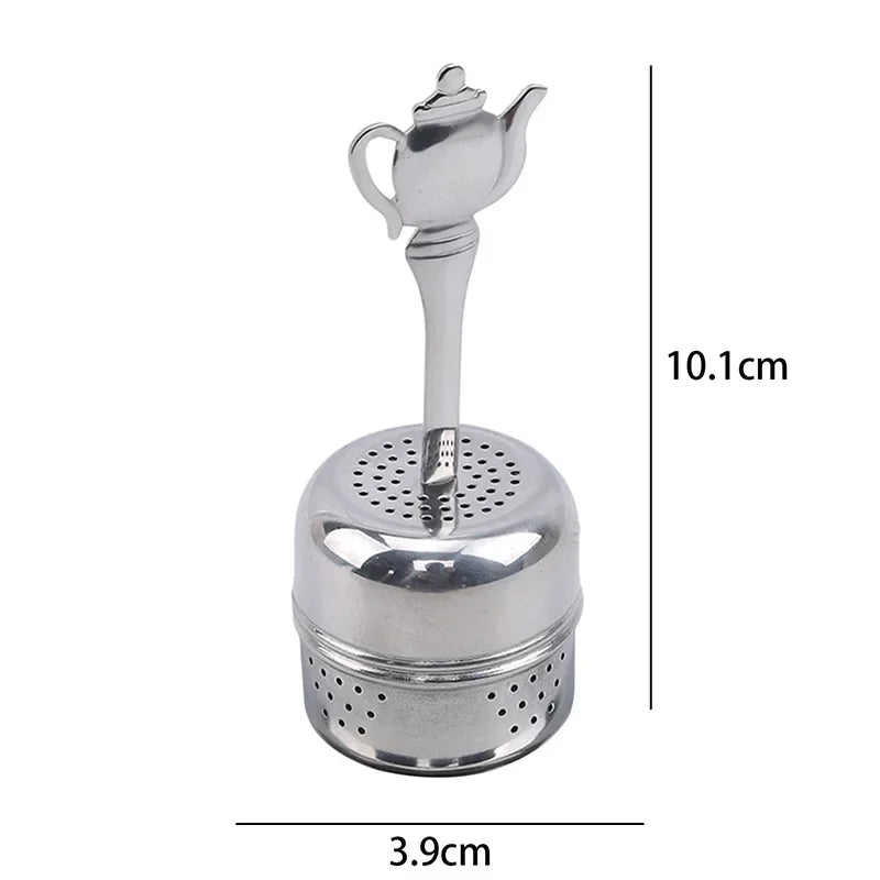 304 Edelstahl -Teefilter -Infuser Sphere Mesh Sims für losen Teeblattgewürz Teekannen Griff Tee Infuser Küche Gadget