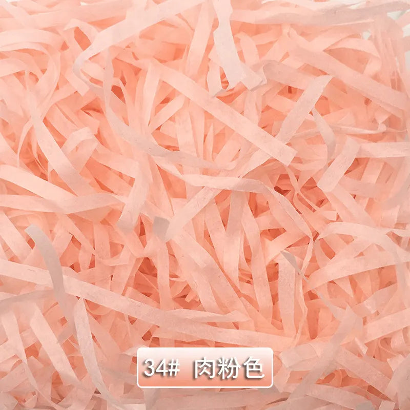 10/50/100g Colorful Shredded Crinkle Lafite Paper Raffia Filler DIY Wedding Party Gift Box Candy Material Packaging Filler