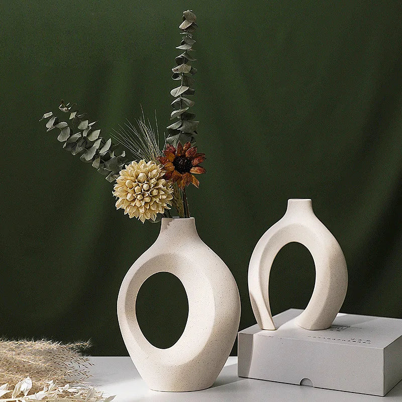 Vaso de cerâmica decoração de casa decoração de vasos de ornamentos conjuntos