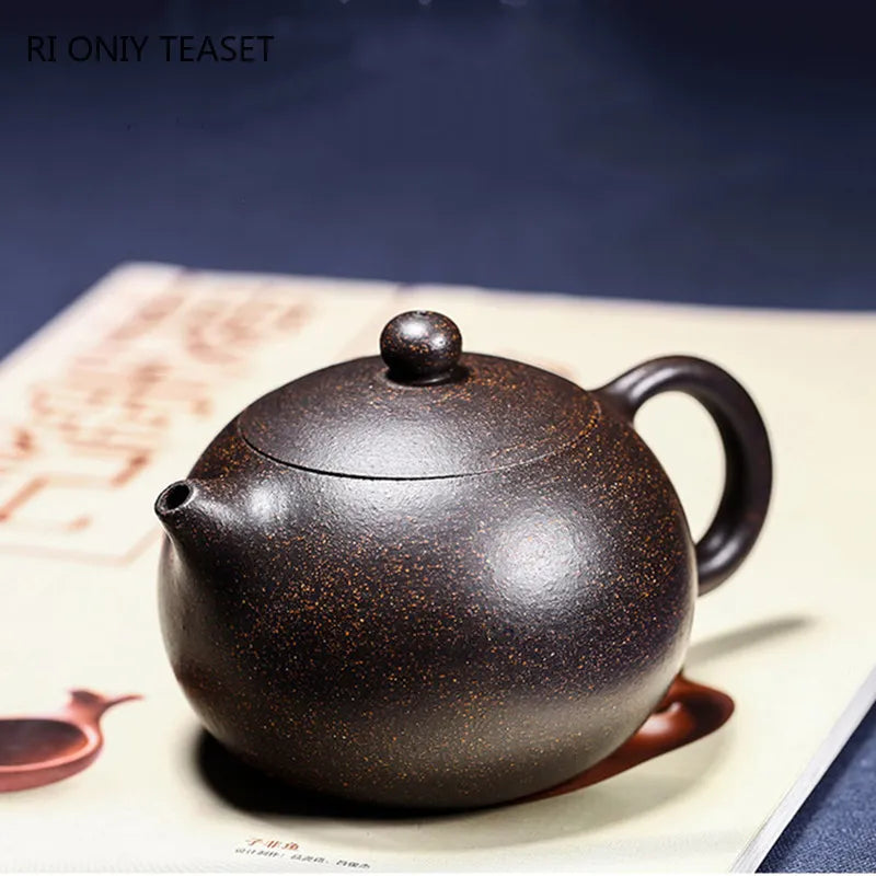 Yixing Purple Clay Teapot 유명한 수제 볼 홀 필터 Xishi 티 포트 중국 정통 Zisha Tea 세트 케틀 맞춤형 선물