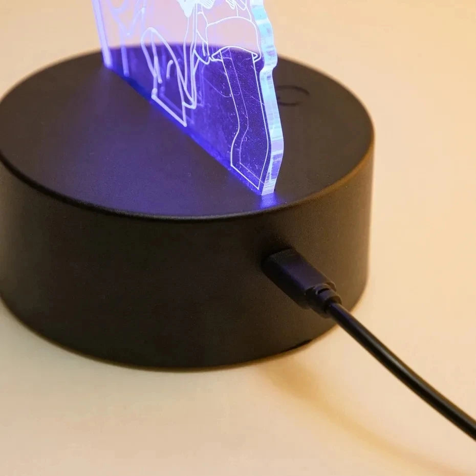 뜨거운 만화 스티치 입상 입상 3D LED 가벼운 어린이 LED 야간 조명 USB LED 테이블 램프 크리스마스 선물
