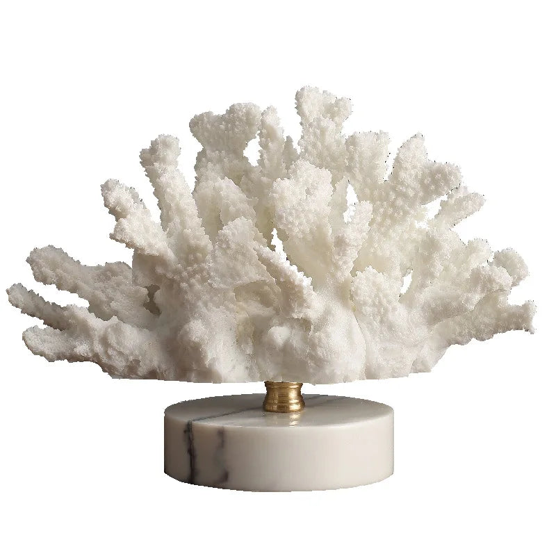 Imitation korall ornament kristall metall träd glas vas ihålig metall ram harts haral hav dekorativa figurer heminredning