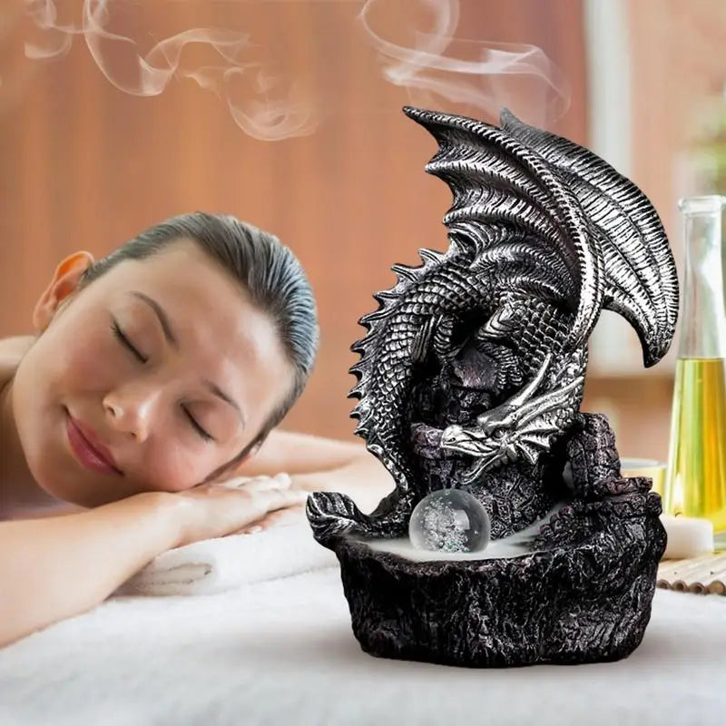 Dragon suitsukkeen vesiputous Käsintehty iso lohikäärme suitsukkeiden poltin sisustukseen Kaunis Smoke Falls Dragon suitsukkeiden poltin