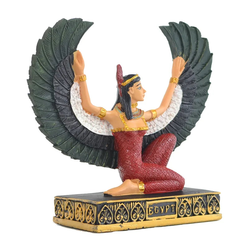 Estátua antiga do Egito ISIS egípcio de deusa do casamento mágico figuras resina deus esculturas artesanato decoração em casa