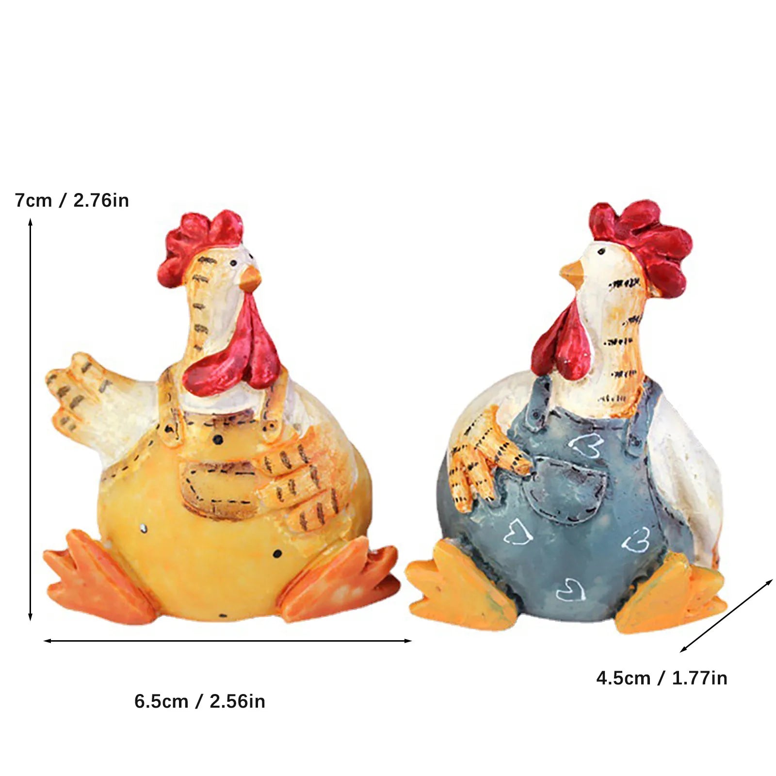 Resin Crafts Pasangan Pasangan Hiasan Percutian Ayam Kajian Hiasan Ruang Tamu Rumah Hiasan Hiasan Bola Perhiasan Icicle