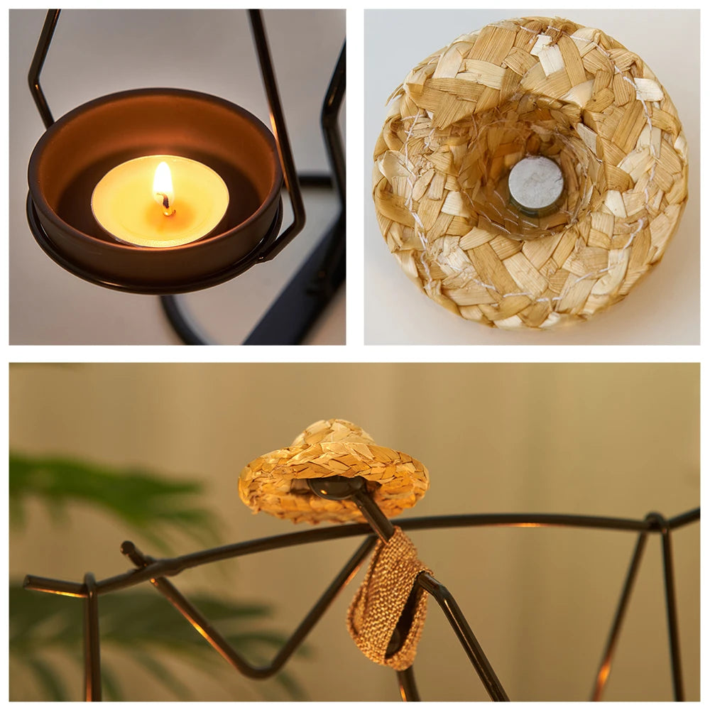 Roztomilé držáky svíček Home Decoration Accessories Velikonoční kovové svícny pro dekorativní lustry svatební vrcholky řemesla