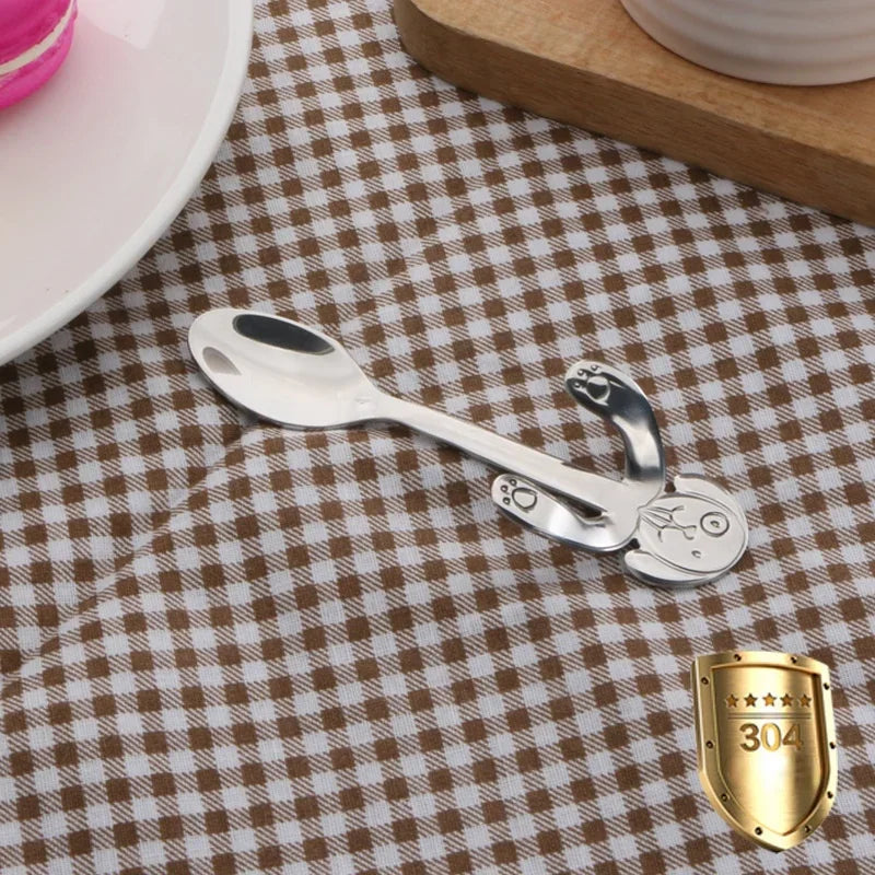 1pcs Eco-Friendly Creative Stainless Steel Dog Hanging Cup Hugging Coffee Tea Soup Sugar Spoon Teaspoons Kitchen Tableware 2022