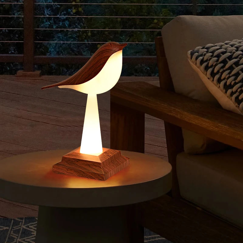 2023 New Bird Table Lampa stolní lampa kreativní noční světlo dotyk nabíjení atmosféra lehká auto aromaterapie dekorativní stěny světlo