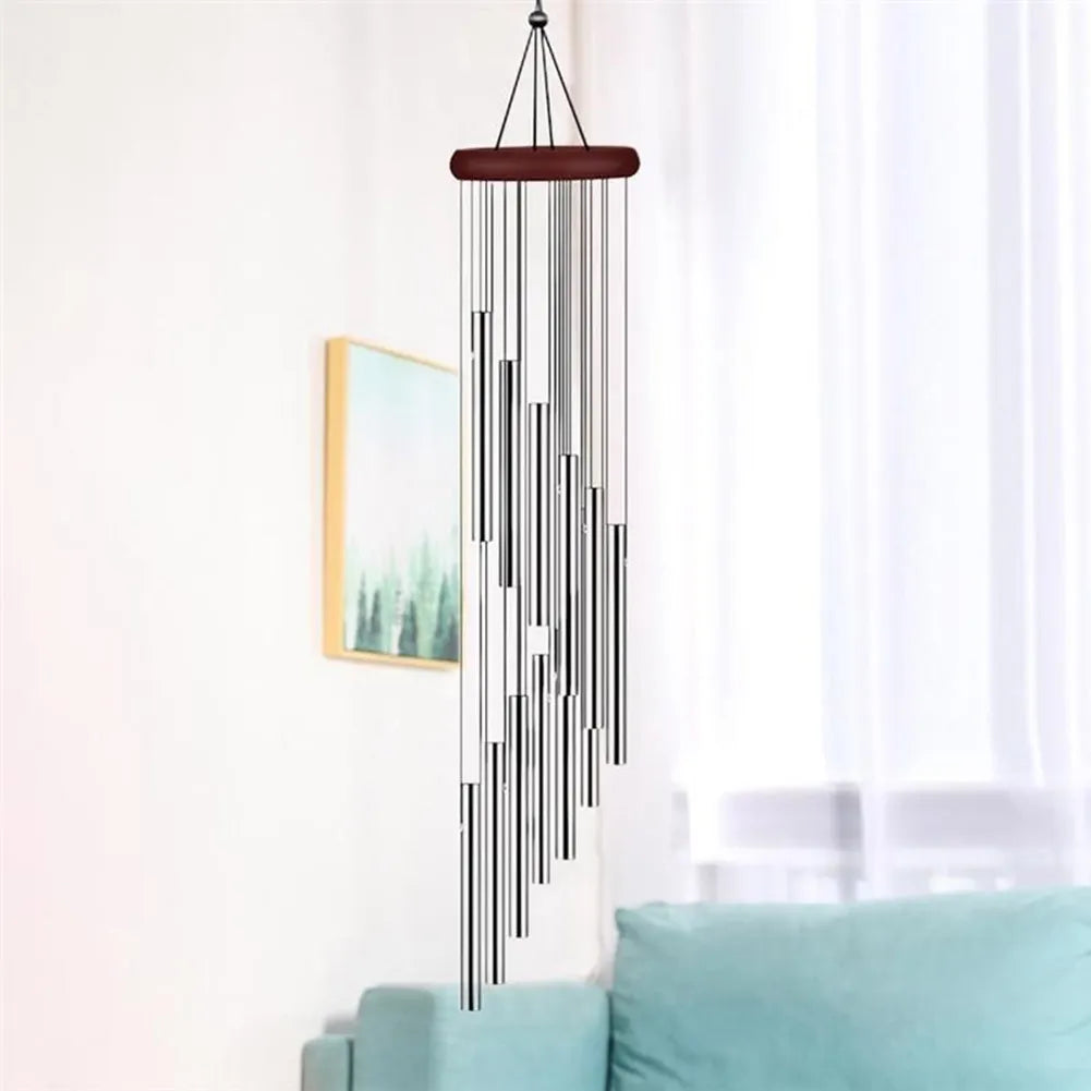 12 Tubes Wind Chimes Pendant Aluminum Tube Wind Chimes Bells Balcony Outdoor Yard Garden Home Decoration Multiple styles