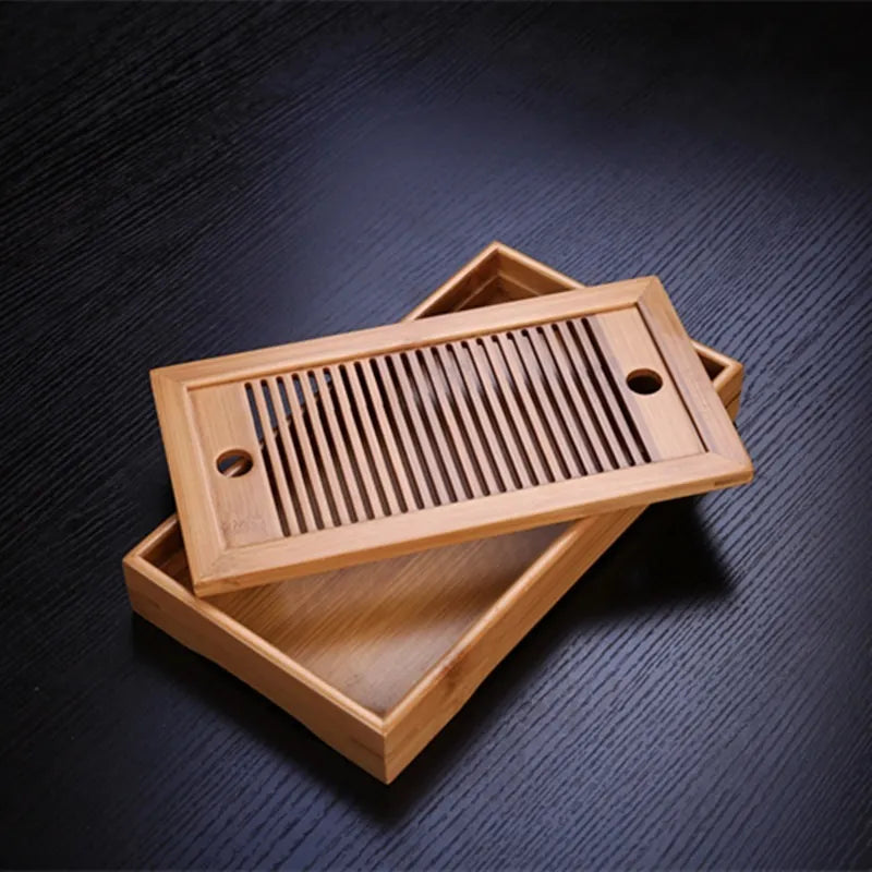 Bamboo  Tray High Quality 25*14*3.5cm Chinese Solid Tea Tray Household Tea Board Chahai /Tea Table WF