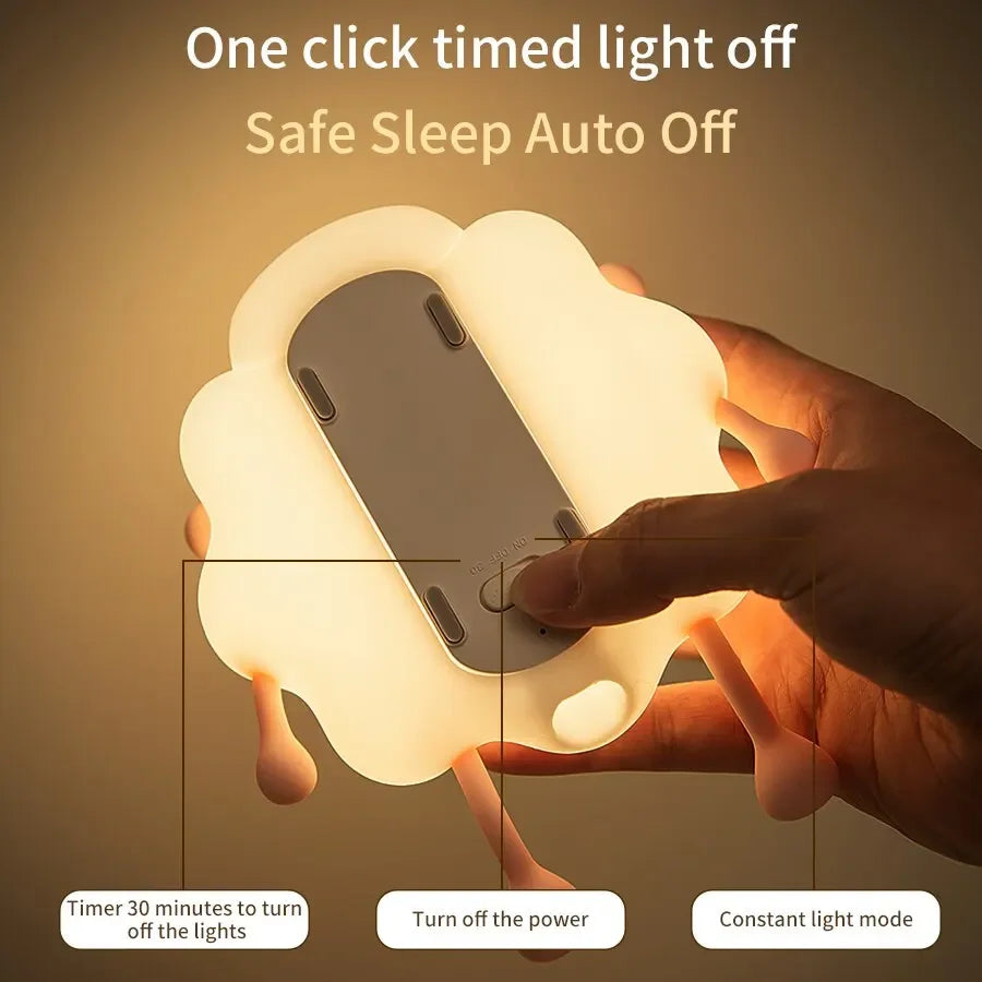 Bonito LED Night Light Touch sensor de desenho animado