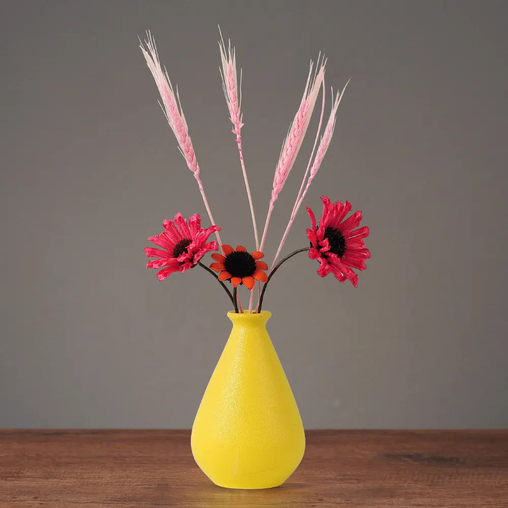 Einfache moderne Keramikvase gefälschte getrocknete Blumen -Set Kunst zu Hause Wohnzimmer Einrichtung Dekoration Hotel Esstisch Ornamente Kunsthandwerk Handwerk