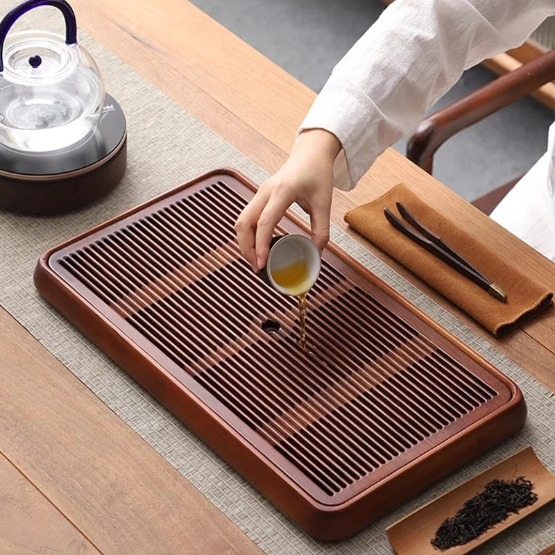 Bambusový čaj Drey Drey Water Tea Tray Kung Fu Tea Set Water Storage Tea Tray Drey Water Tea Board Dual Recovery Tea Tray Cu
