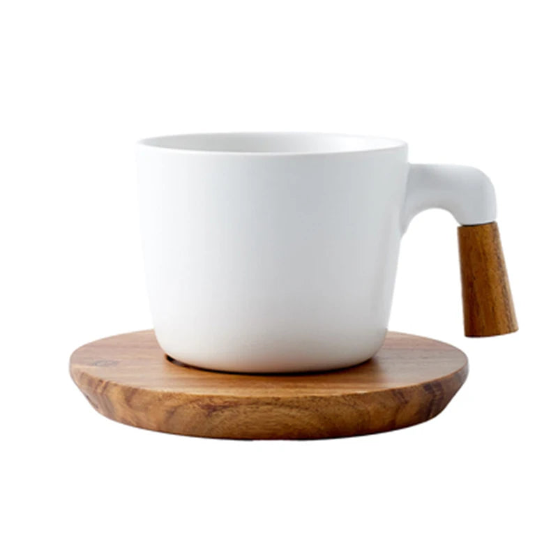 Japansk stil te sæt træhåndtag keramisk te pot fortykket højt borosilikat glas gennemsigtig varmebestandig te gryde