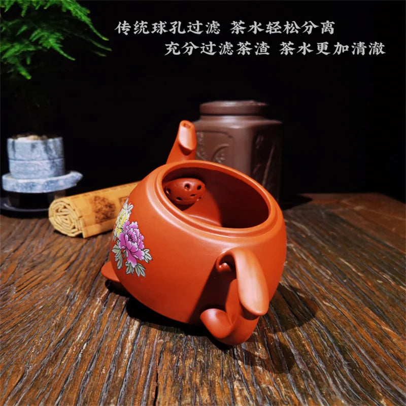 Real Handmade Green Kettle Yixing Purple Clay Teapot Puer Tea Set Kung Fu Zisha Teaware