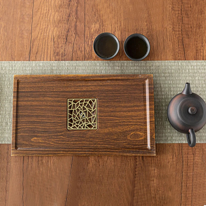 Bambusový čaj zásobník pu'er čajový čajový deska 1kpc Drenážní voda skladování kung -fu čaj set čajový stůl čínský čajový obřad nástroj