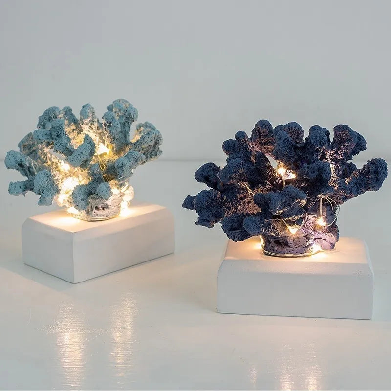 Simulasi resin karang aksesori rumah aksesori karang menembak meja meja hiasan ruang tamu kraf resin
