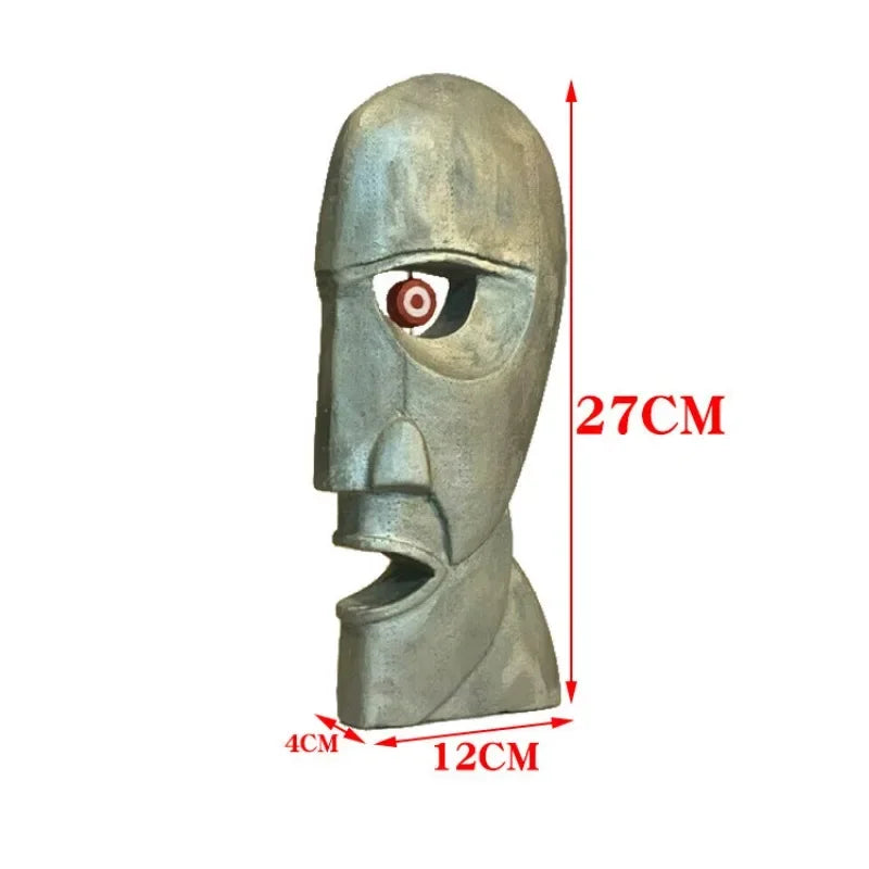Bell Sculptural Abstract Figure Half Face Full Face Ornaments Human Head Ornaments Living Room Decoration Resin Crafts