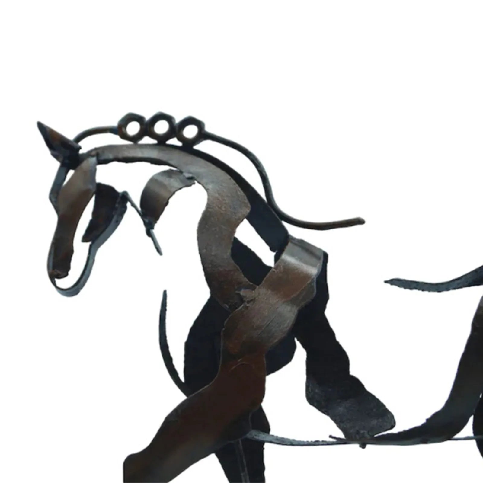 Metal tridimensional aberta trabalhos adonis-cavalos escultura escultura de cavalos-adesivos de desktop ornamentos decorativos