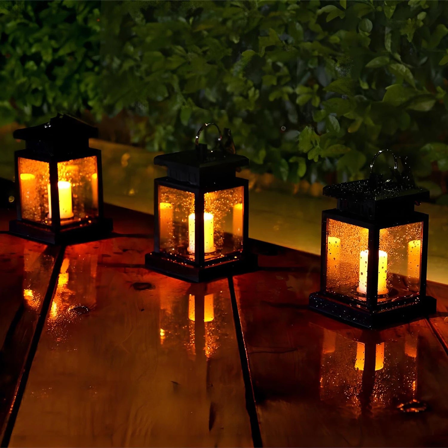 أضواء LED الشمسية شمعة فانوس في الهواء الطلق قصر فانوس مصباح الحديقة مع هوك إضاءة المناظر الطبيعية أضواء الكلمة مقاوم للماء عيد الميلاد
