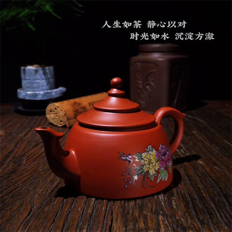 Real Handmade Green Kettle Yixing Purple Clay Teapot Puer Tea Set Kung Fu Zisha Teaware