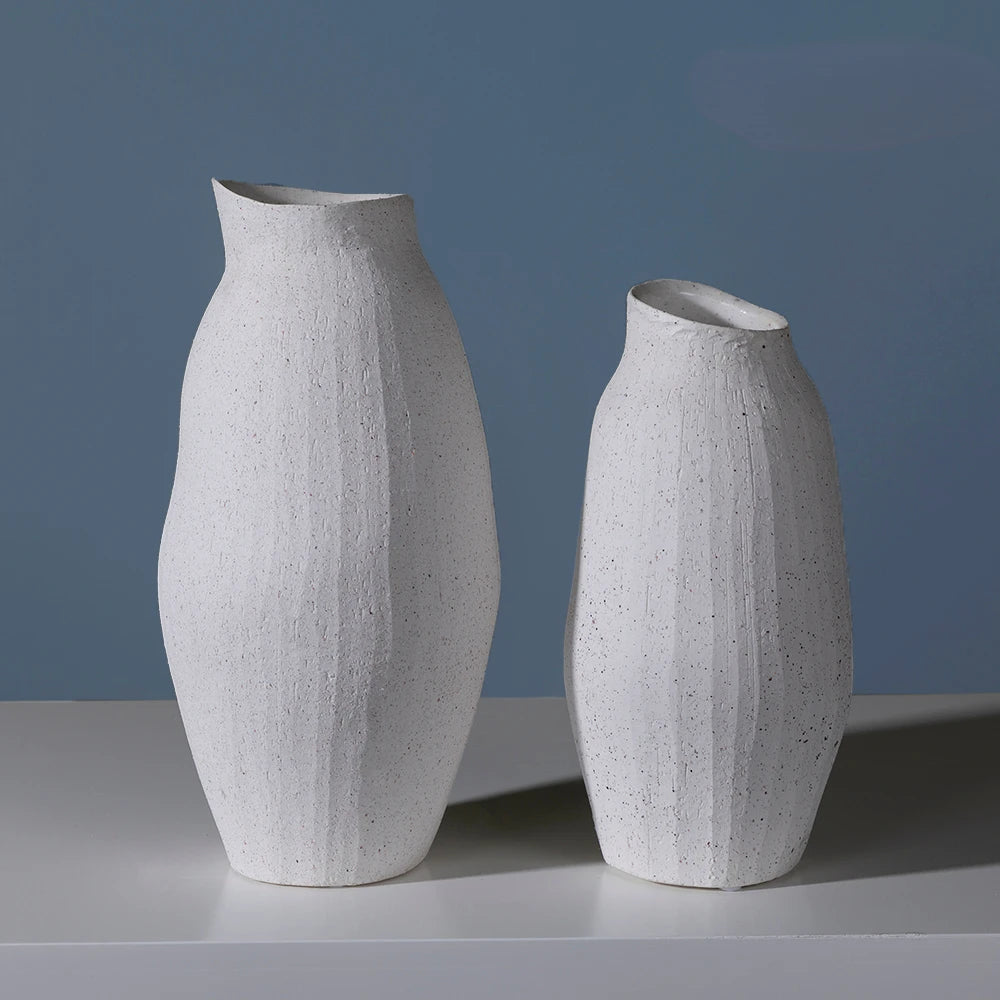 Amazon Hot Unglazed boho keramic & porcelán vázy moderní minimalistická nordická bílá váza sada domácí výzdoba stolní váza