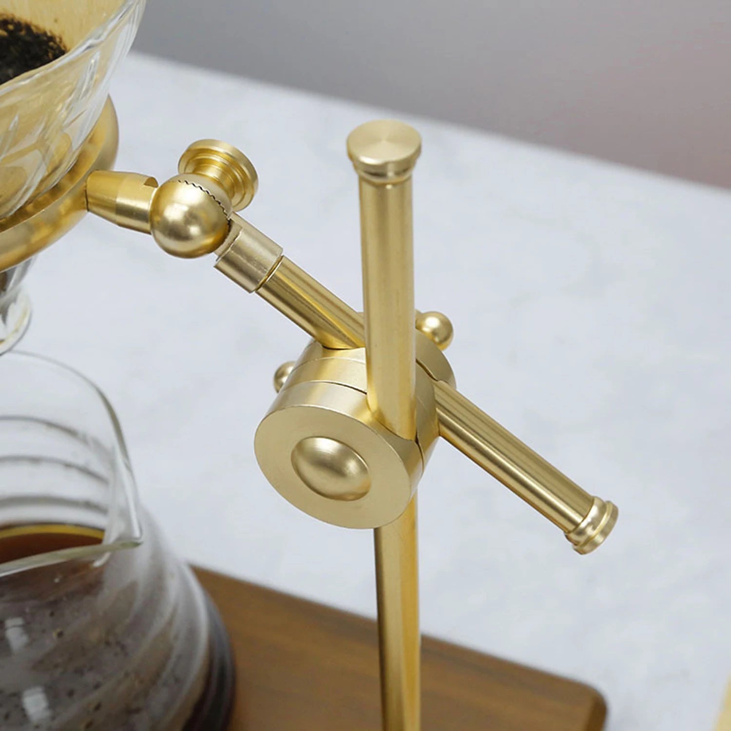 Giet over koffiezetapparaat ingesteld met roestvrijstalen standaard 600 ml glazen karaf met glazen koffie druppel/filterdruppel koffiezetapparaat set