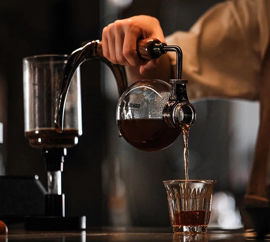 3cups siphon pots de haute qualité cafée de café bouilloire pott filtre siphon cafetière
