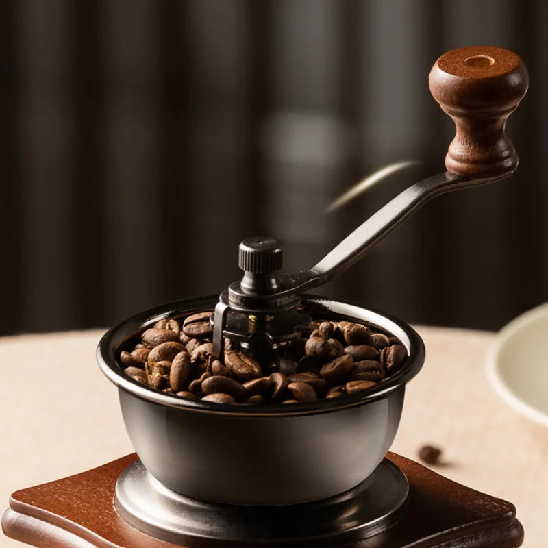 Gianxi -kahvimyllyn klassinen retro -manuaalinen kahvipapujen hioma -kahvinkeitin ammattimainen barista kahvilavarusteet