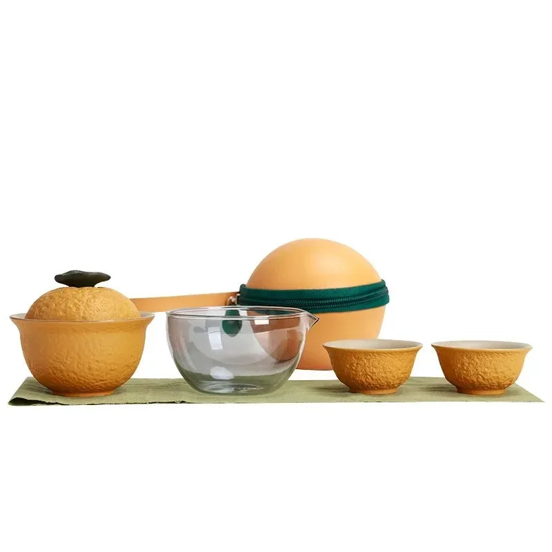 Anpassen chinesischer Tee -Set Keramik tragbar