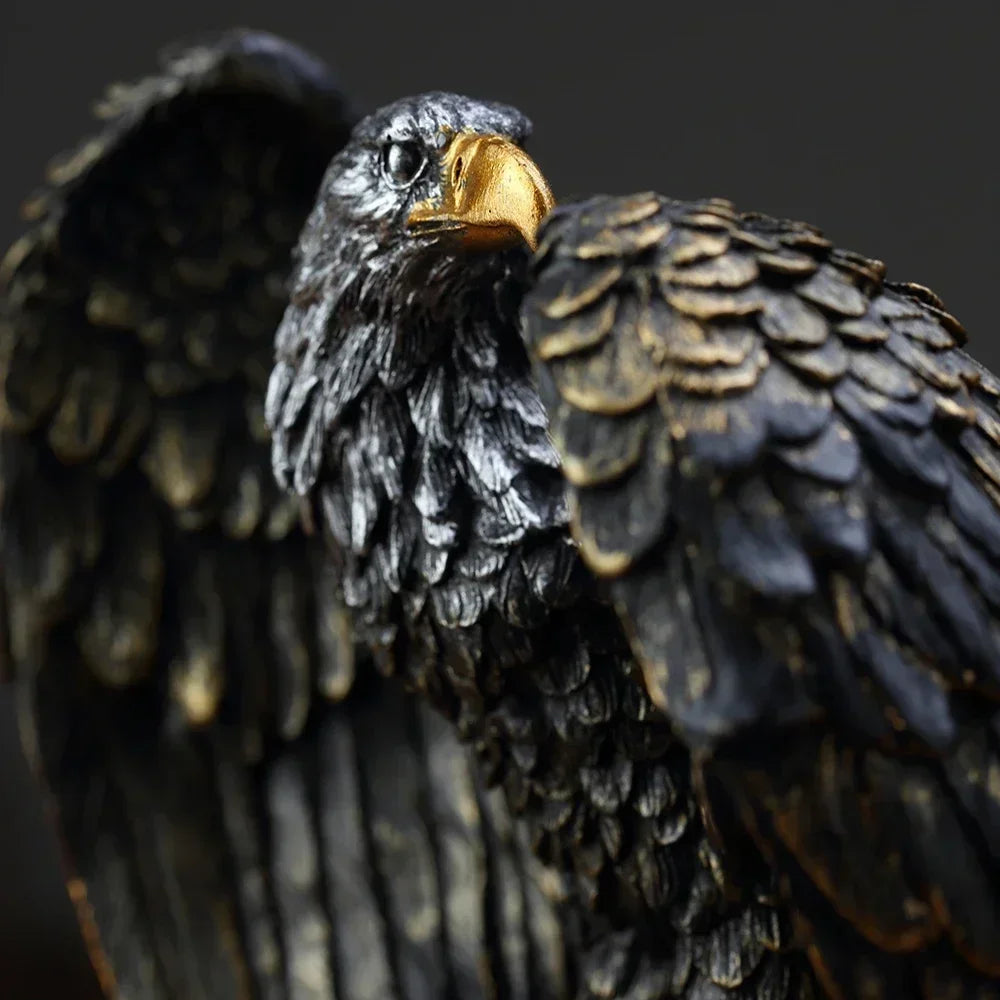 Resina de bronze águia
