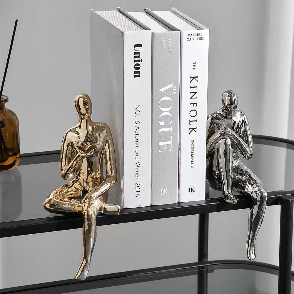 Abstract Human Figurine - European Style Living Room Bookshelf Ornament