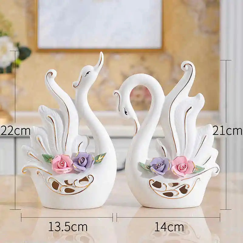 Owl Family Figures Lovely Dancer Ornament Home Decor Creative Animal Crafts Home Decor Accessories Wedding Present For Lovers
