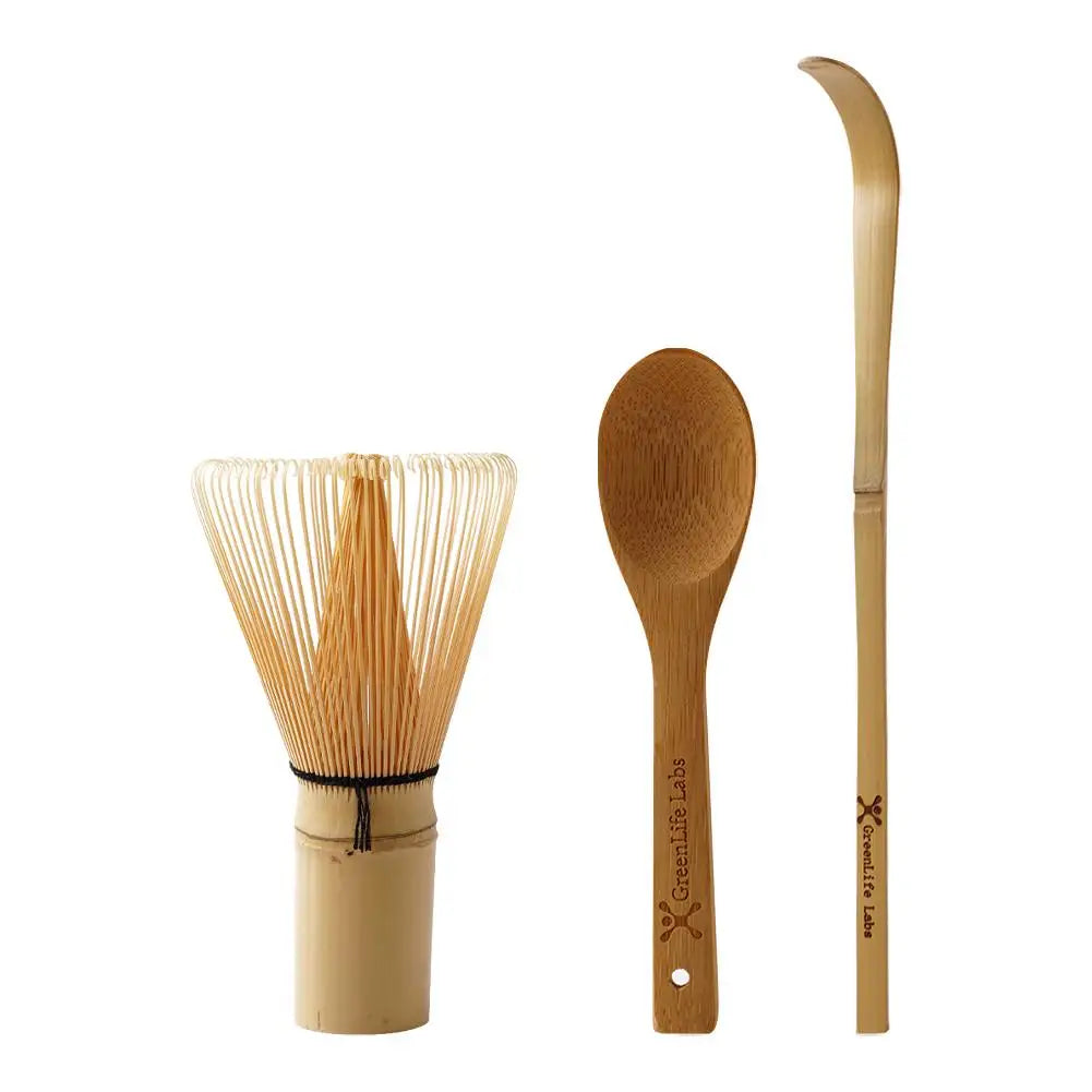 Upacara Teh Jepang Set Matcha Kocok sendok teh dan scoop matcha teh set aksesoris bambu kuas penggiling