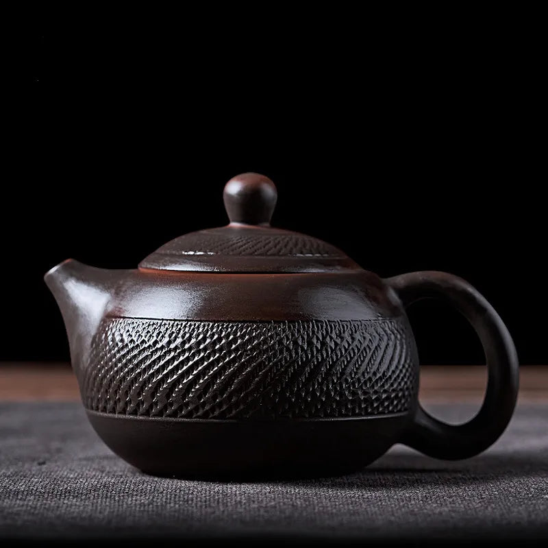 JiAnshui Pottery Potter Cerámica Kung Fu Tetera de tetera hecha a mano Té Té Juego de té de tetera pequeña té té tero