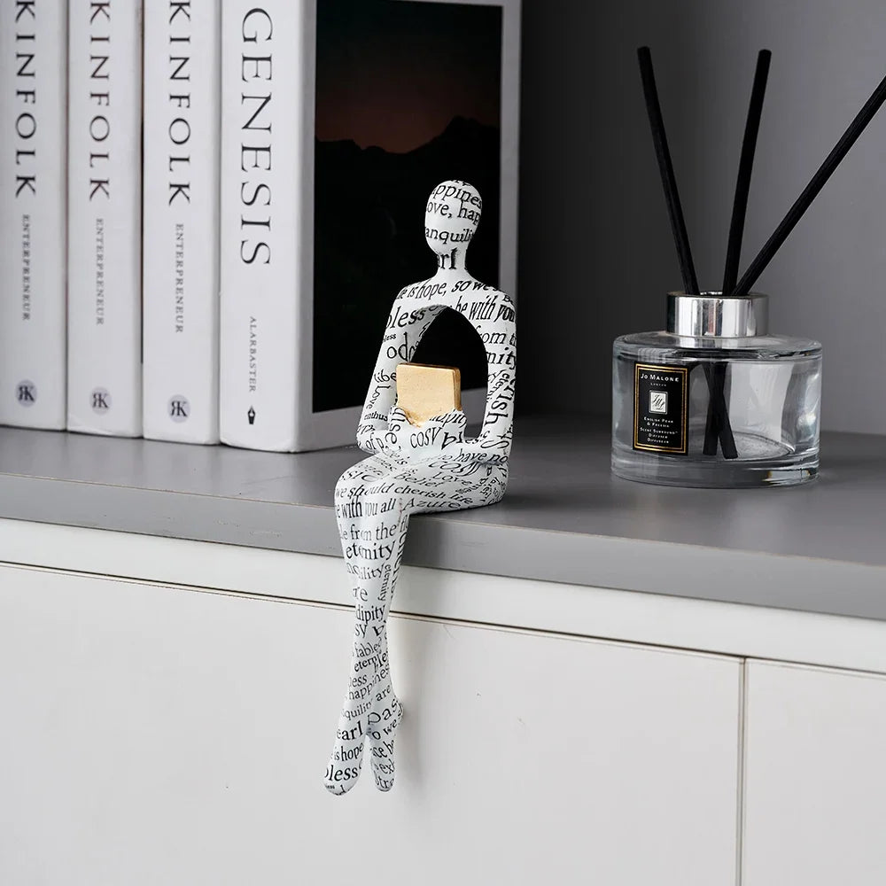 Moderní domácí dekorace Abstraktní postava Ozdoba Desktop Přívěsek Miniaturní figurky obývacího pokoje