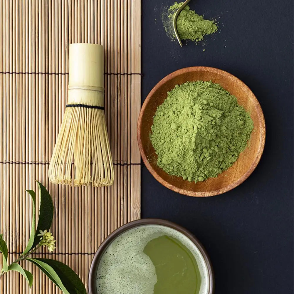 Conjunto de chá da cerimônia japonesa Matcha Whisk Tea Spoon and SCOOP Matcha Tea Conjunto de Bambu Acessórios Brushes Grinder