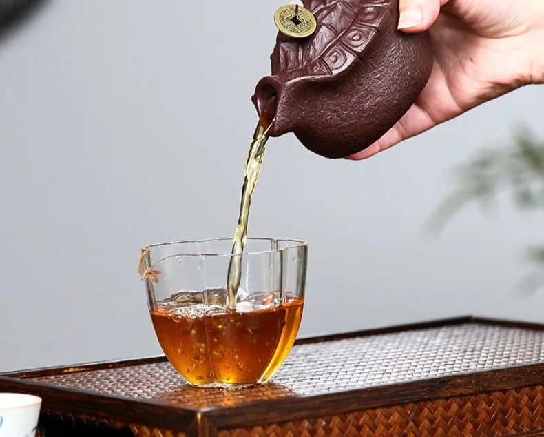 210 ml yixing fioletowy glina Zisha Teapot ręcznie robiony żółw herbaty tureen herbata gaiwan xtremely bogaty czajnik z filtrem kulowym herbaciar