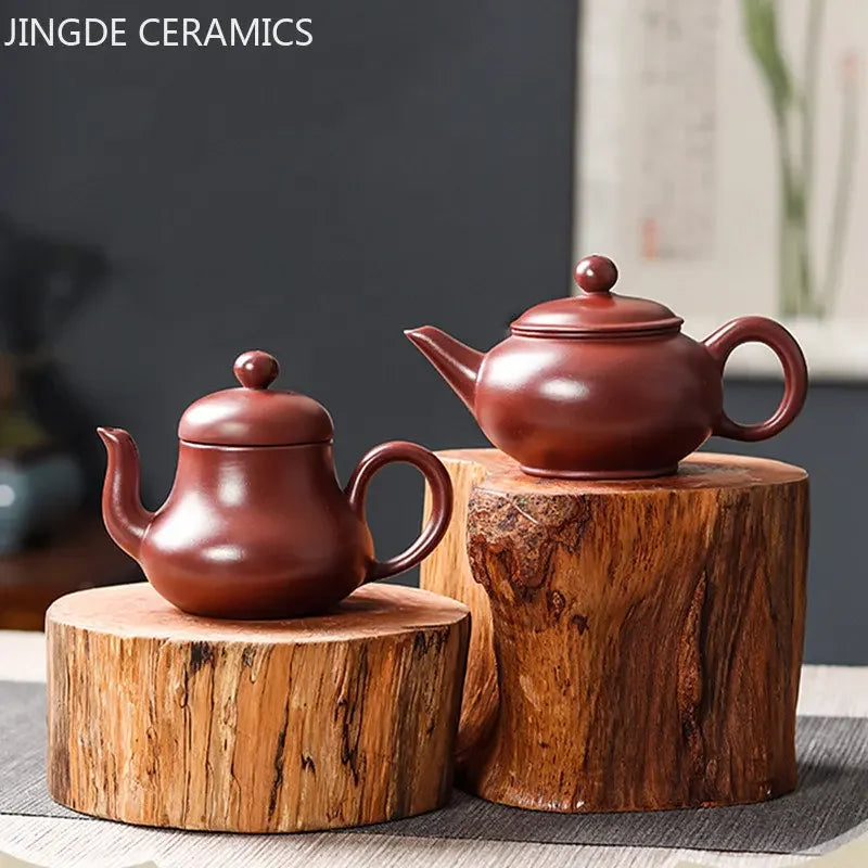 Handmade Antique Purple Clay Teapot Yixing Zhu Mud Filter Beauty Kettle Chinese Tea Ceremony Accessories Customized Tea Pot