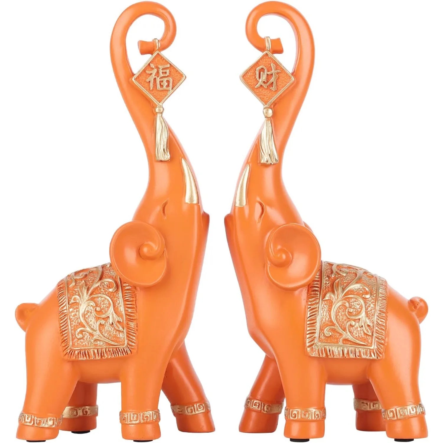 2 قطعة ديكور المنزل الفيل ، تمثال الفيل ديكور المنزل ، هدية الفيل ديكورات مدخل غرفة المعيشة