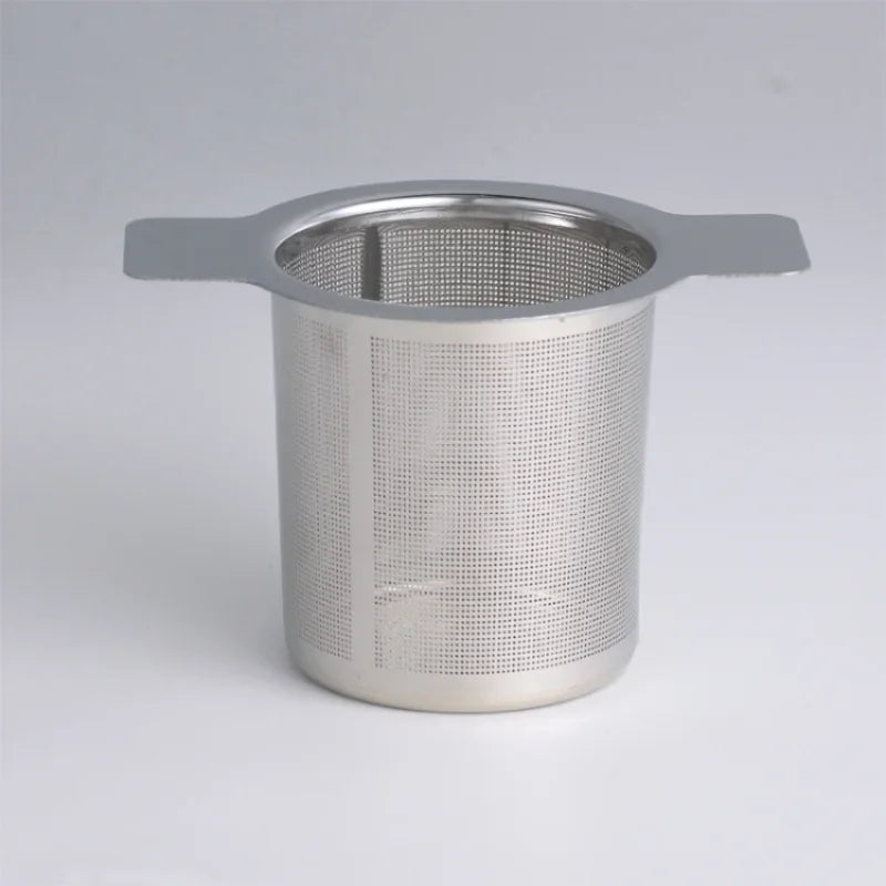 304 stainless steel tea glass with two ears stainless steel tea glass with two handles tea glass infuser filter