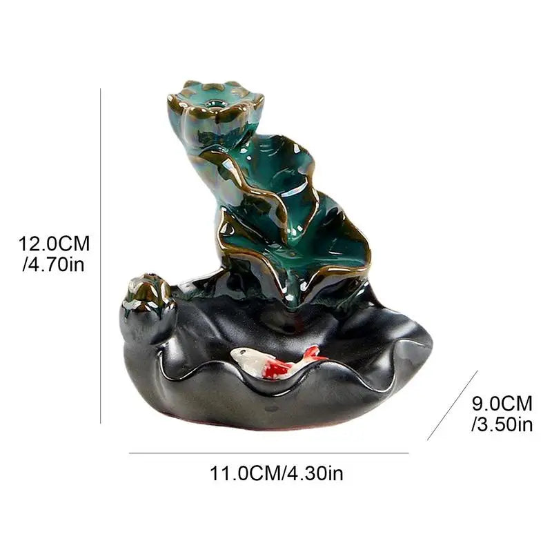 Hotel Home For Backflow Incense Ceramic Burner Ornament Attractive Office  Aromatherapy  Waterfall Holder
