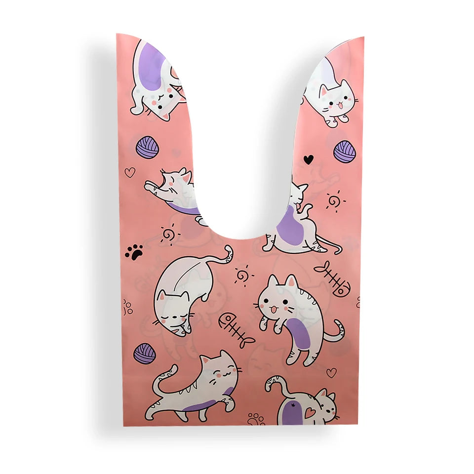 10/50pcs/lot cute 토끼 귀 가방 비스킷 스낵 베이킹 패키지 및 이벤트 파티 용품을위한 쿠키 비닐 봉지 및 사탕 선물 가방