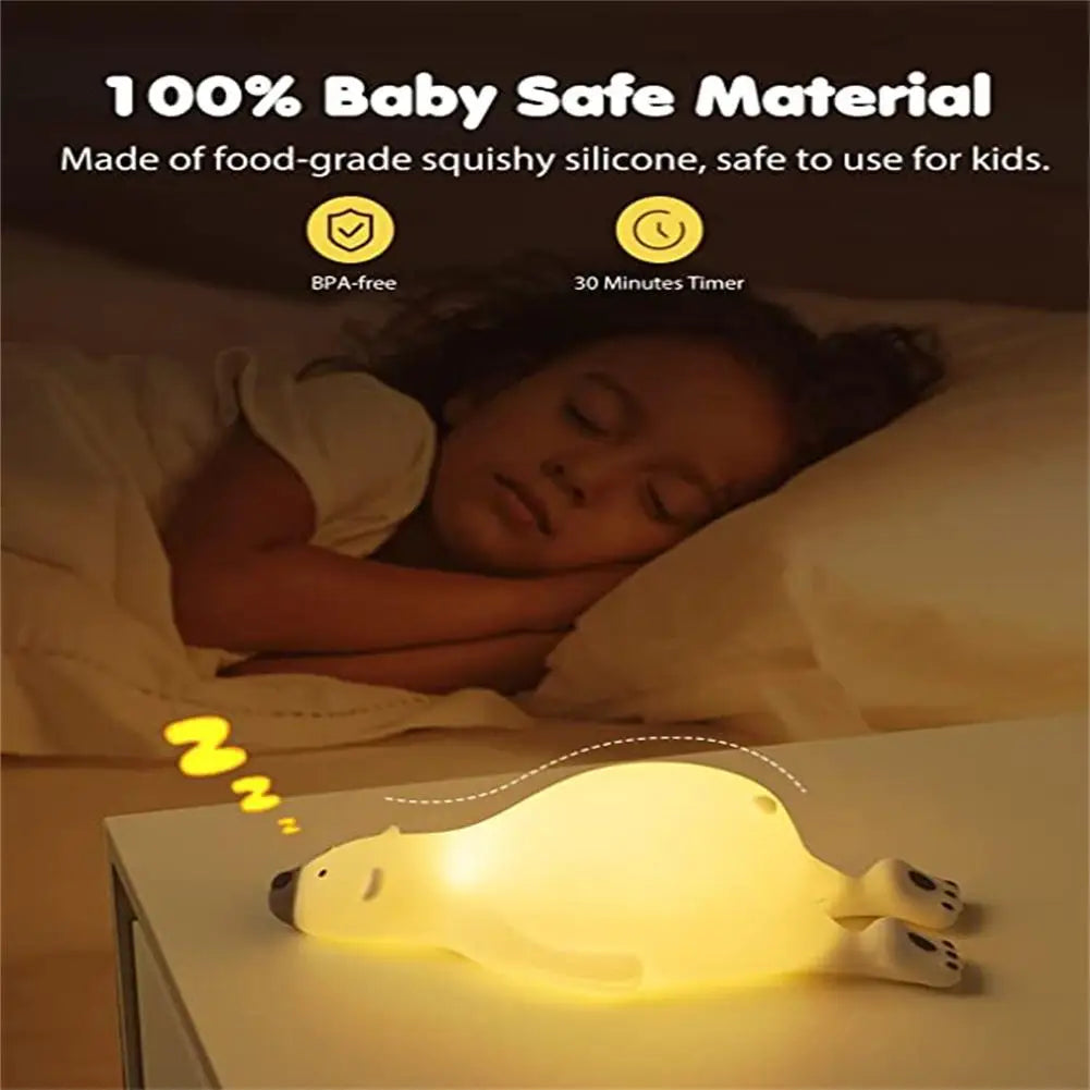 Luce notturna ricaricabile per bambini con Timer Timer Timer Control di 30 minuti Decori per la luce della notte per bambini per ragazzi