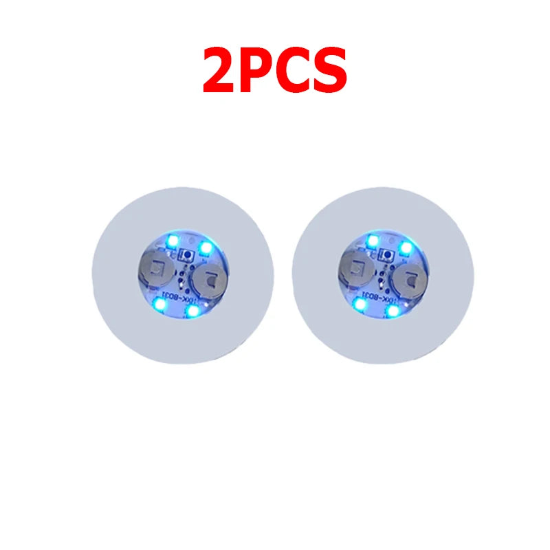 25pcs 10pcs 2pcs LED 코스터 플래시 라이트 배터리 전원 강화 와인 유리 유리 매트 컵 패드 스티커 병 마시는 클럽 바 파티 장식