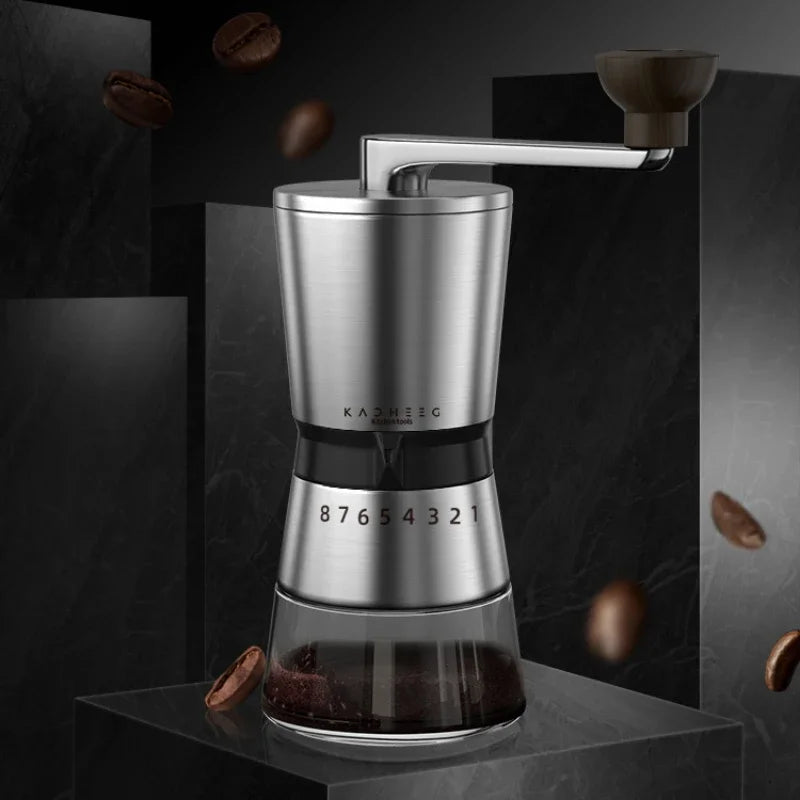Manuel Kahve Fabrikası Kahve Eş Taşları Aksesuarları Taşınabilir Maker Espresso Aksesuar Fasulyesi Paslanmaz Çelik Manuel Kahve Tavanları