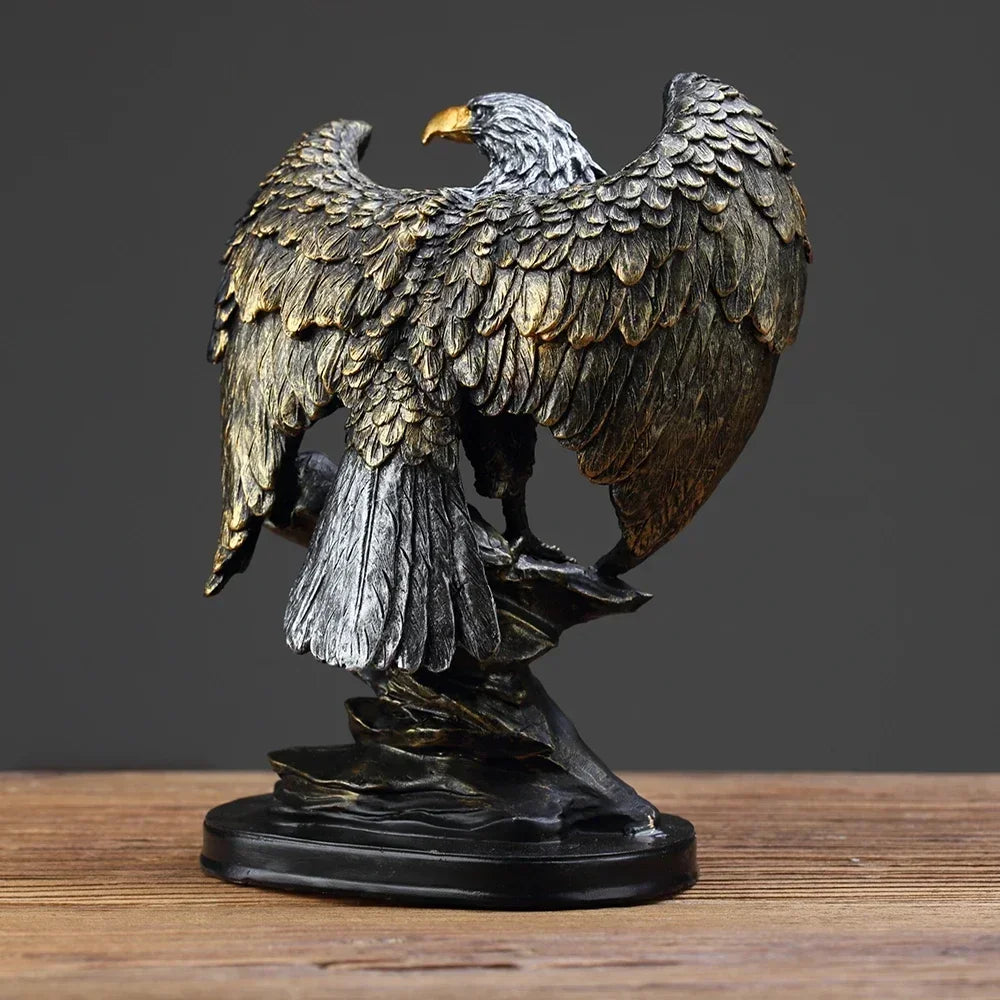 Resina de bronze águia