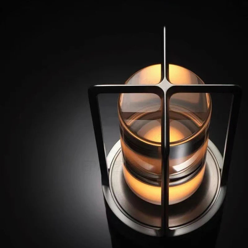Genopladelig krystallampe Bed om Bord Soveværelse LED Touch Table Lamp Restaurant Dekoration Atmosfære Natlys