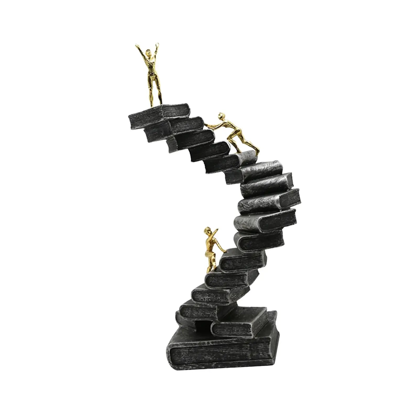 Ladder sculptuur hars collectible standbeeld Art denker beelden voor studeerkamer woonkamer bureaublad mantelpiece abstracte figuur