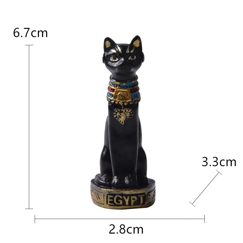 Estátua do gato Ornamento egípcio Decoração da estatueta Vintage Garden Home Garden